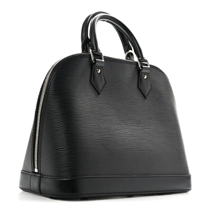 Louis Vuitton Metallic Epi Alma PM Black Silver 3 of 12