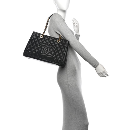 Chanel Caviar Quilted Grand Shopping Tote GST Black 2 of 11
