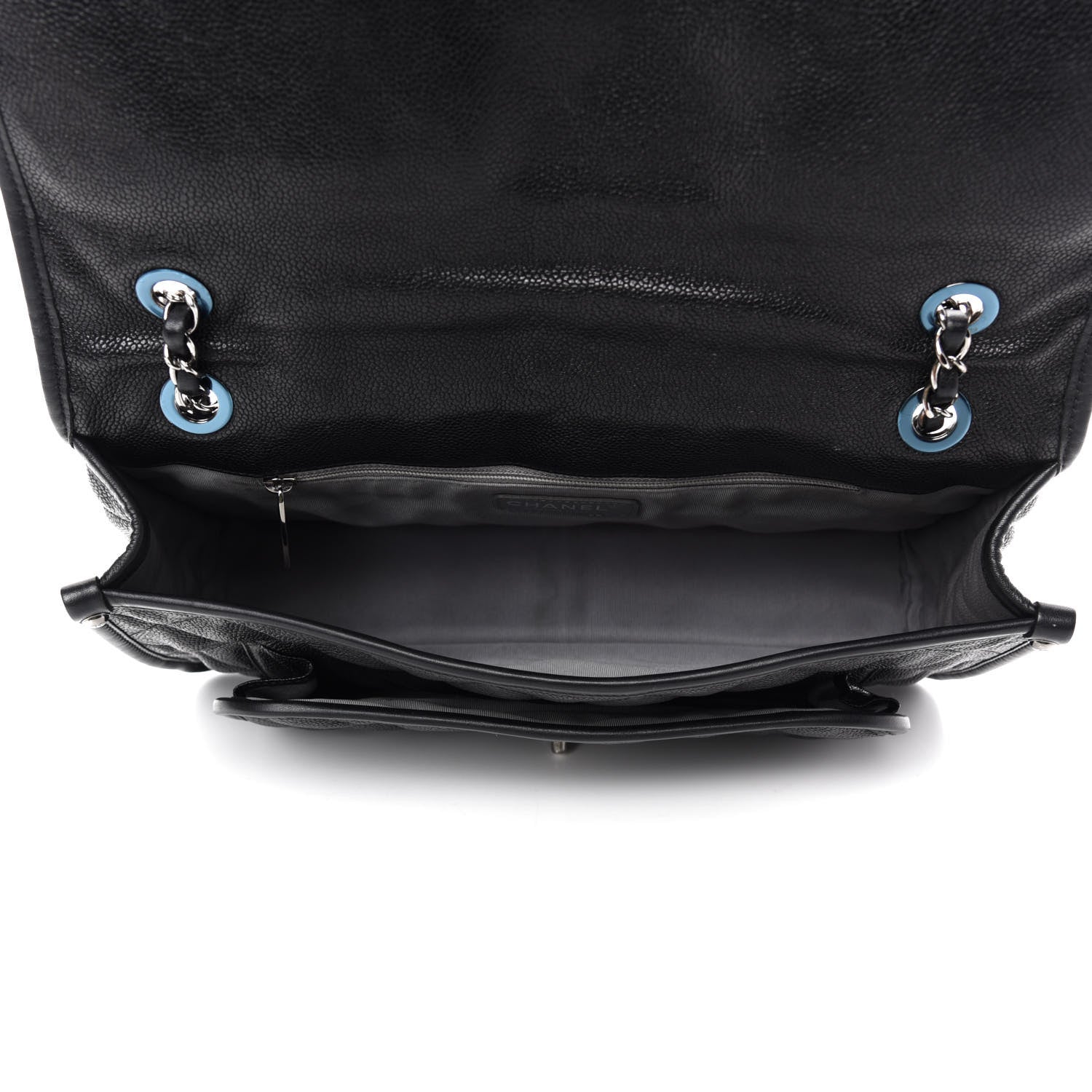 Chanel Caviar Quilted Large French Riviera Flap Black 5 of 10