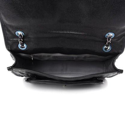Chanel Caviar Quilted Large French Riviera Flap Black 5 of 10