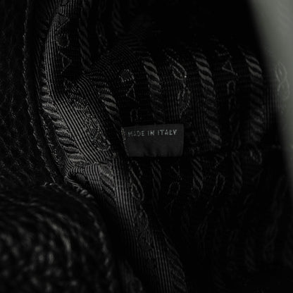 Prada Vitello Daino Side Pocket Tote Nero Black 6 of 8