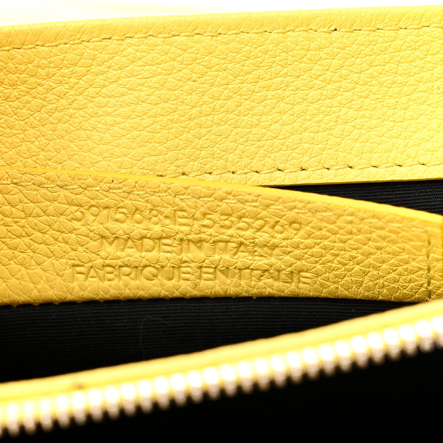Balenciaga Grained Calfskin Le Dix Small Soft Cartable Mustard Yellow 9 of 21