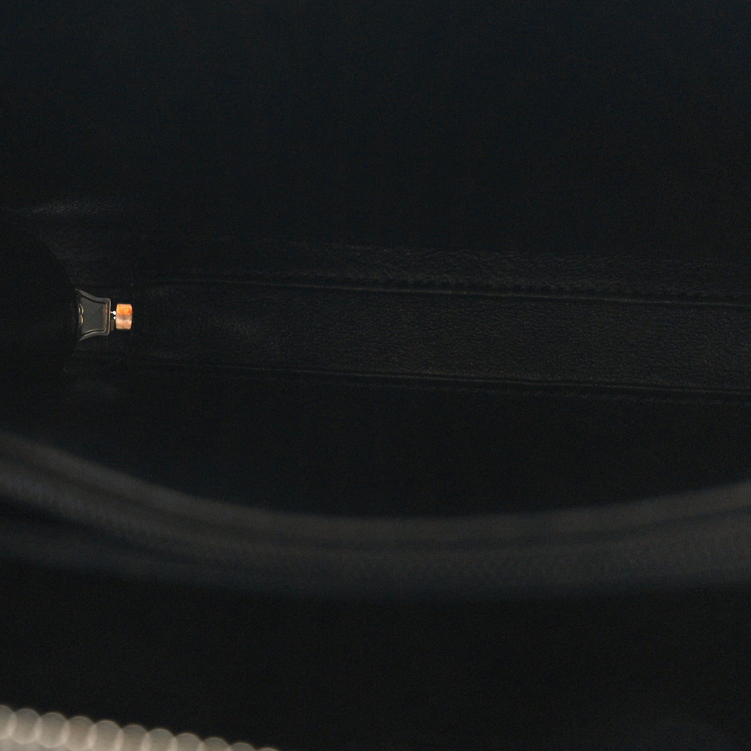 Chanel Metallic Caviar Quilted Medium CC Filigree Vanity Case Dark Silver 5 of 11