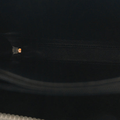 Chanel Metallic Caviar Quilted Medium CC Filigree Vanity Case Dark Silver 5 of 11