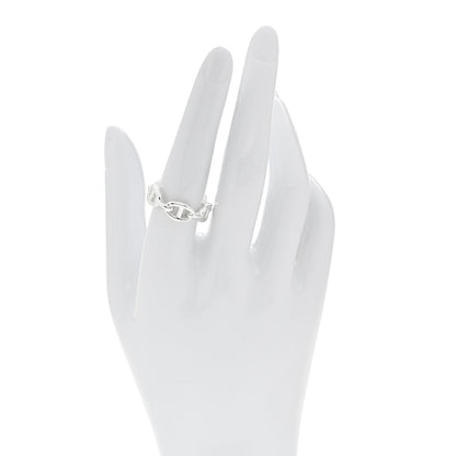 Hermes Sterling Silver PM Chaine d'Ancre Enchainee Band Ring 55 7.25 2 of 7