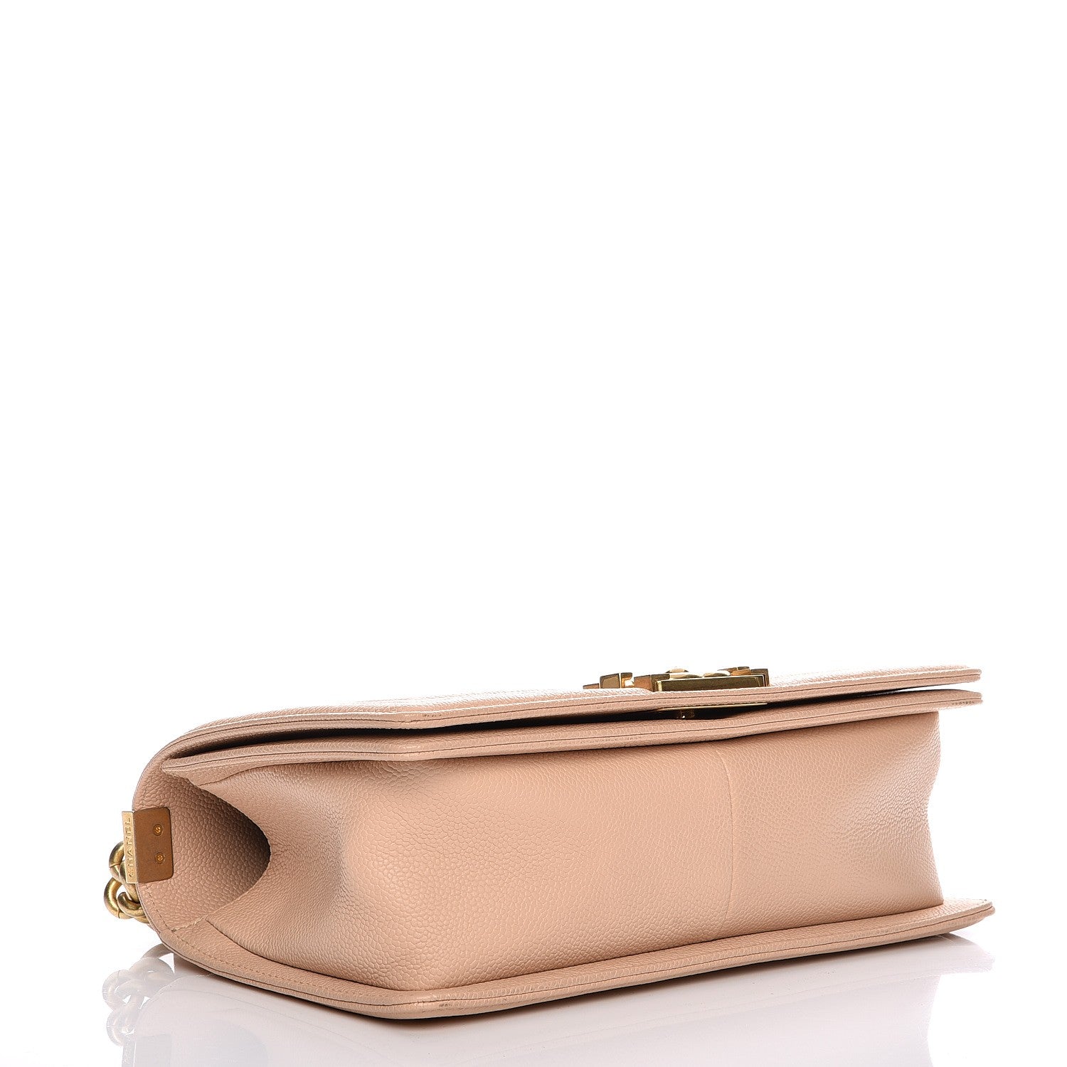 Chanel Caviar Quilted Medium Boy Flap Beige 4 of 7