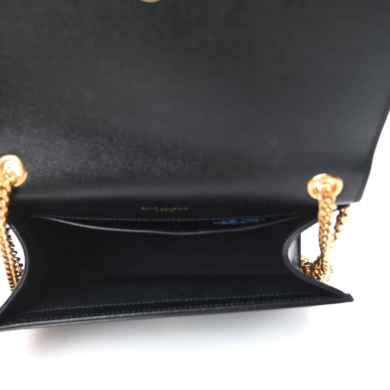 Saint Laurent Grain De Poudre Small Monogram Kate Satchel Black 5 of 10