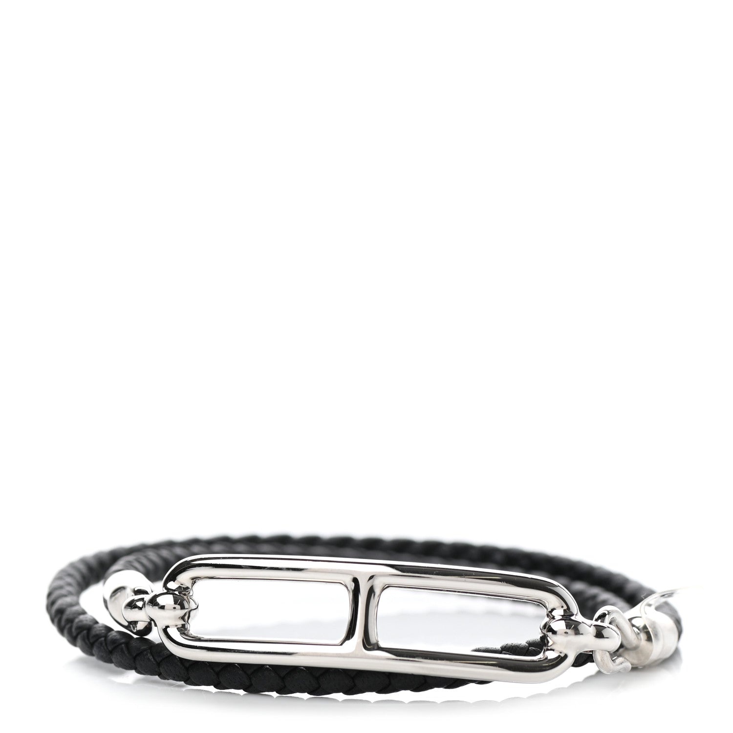 Hermes Swift Roulis Double Tour Bracelet T3 Black 1 of 4