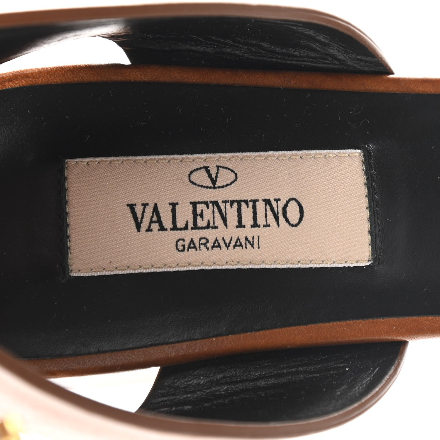 Valentino Garavani Calfskin VLogo 45mm Sandals 37 Cuoio 7 of 10