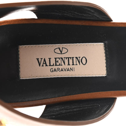 Valentino Garavani Calfskin VLogo 45mm Sandals 37 Cuoio 7 of 10