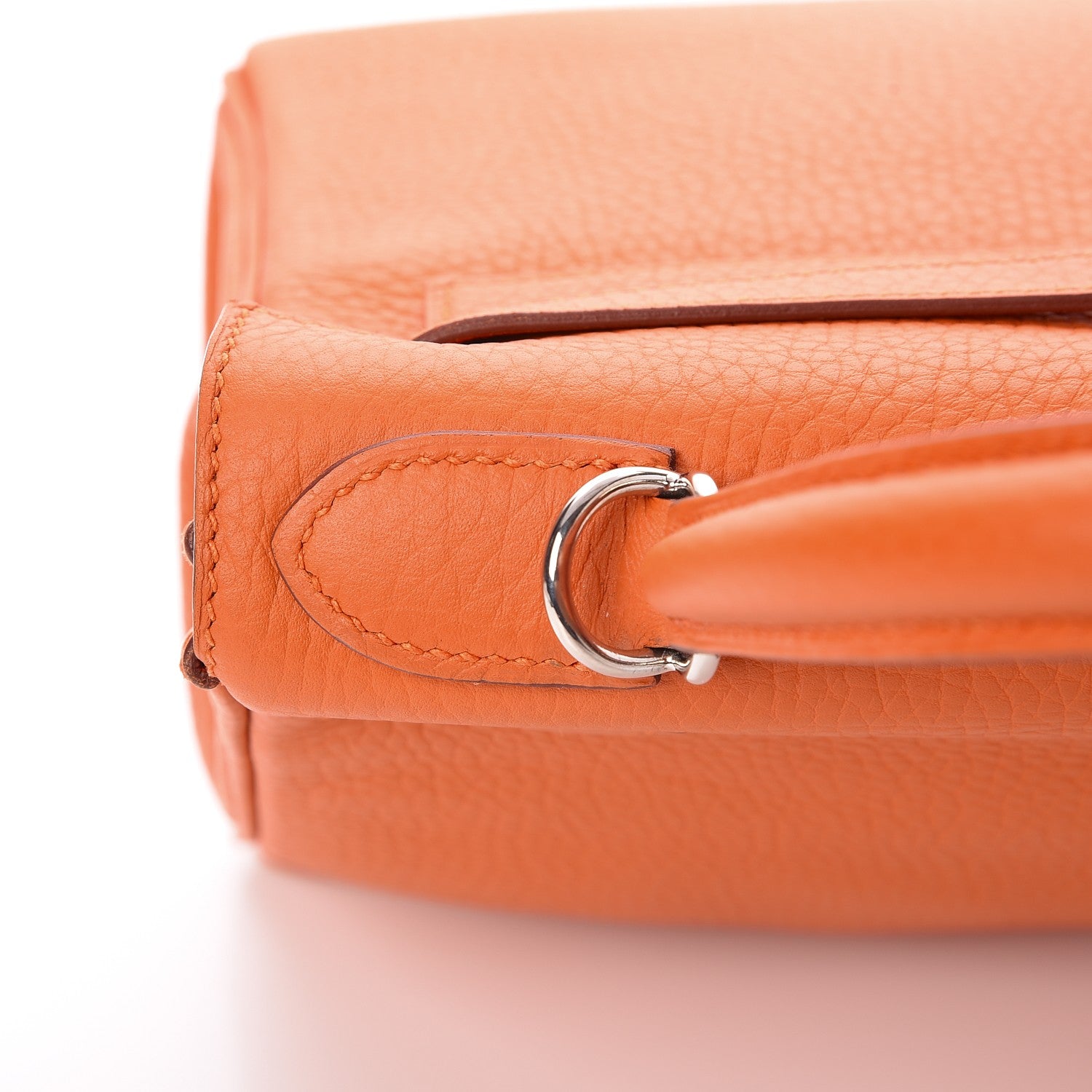 Hermes Taurillon Clemence Kelly Retourne 28 Orange 33 of 35