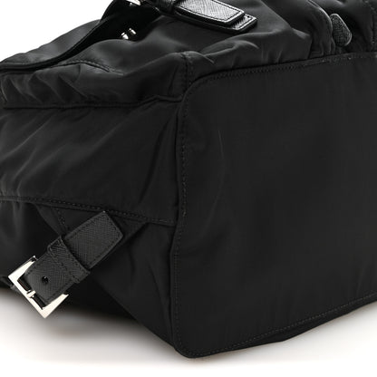 Prada Re-Nylon Vela Saffiano Medium Backpack Black 10 of 11