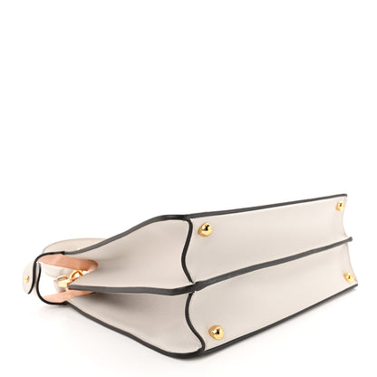 Fendi Vitello Seta Shiny Nappa Medium Peekaboo I SEE U Satchel Ghiaia Light Rose 4 of 14