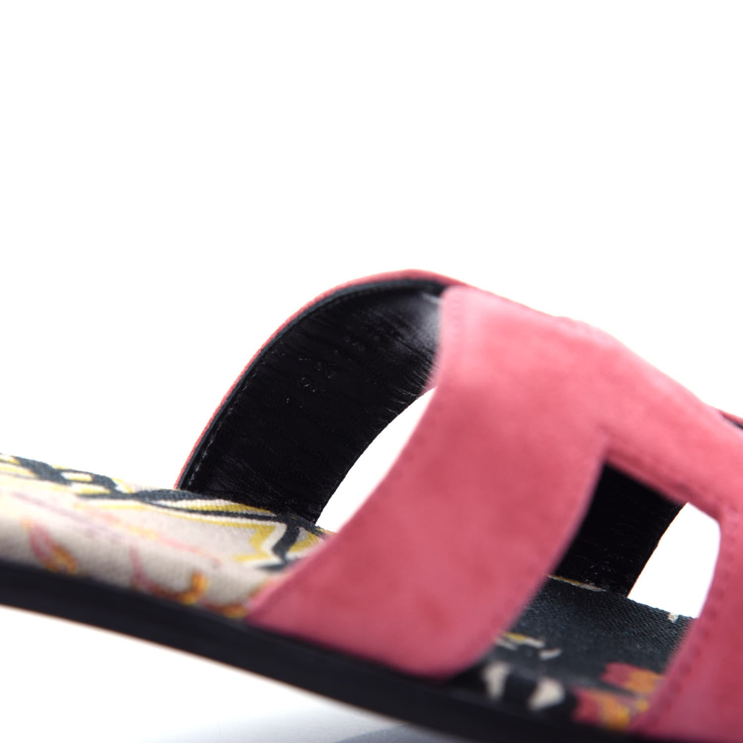Hermes Suede Goatskin Oran Sandals 36.5 Rose De Venice 10 of 11