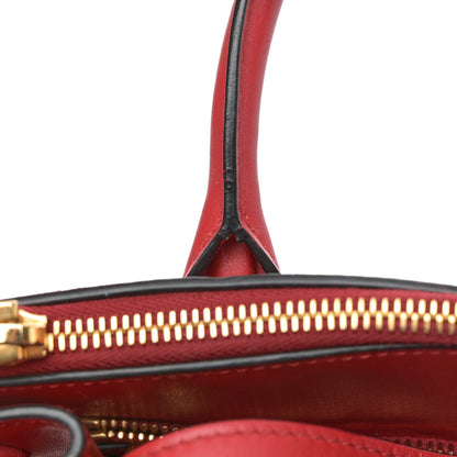 Prada Saffiano City Calfskin Small Paradigme Bag Red 16 of 17