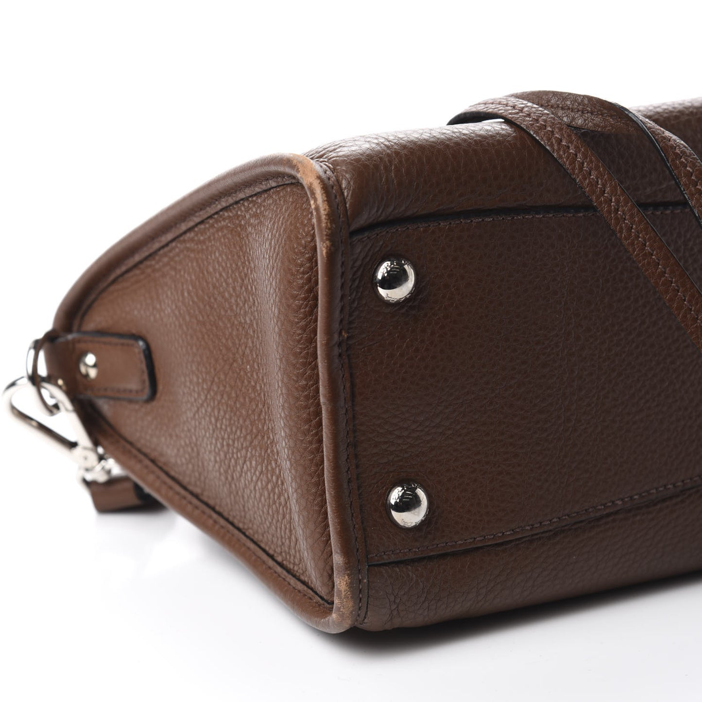 Vitello Daino Shopping Satchel Palissandro
