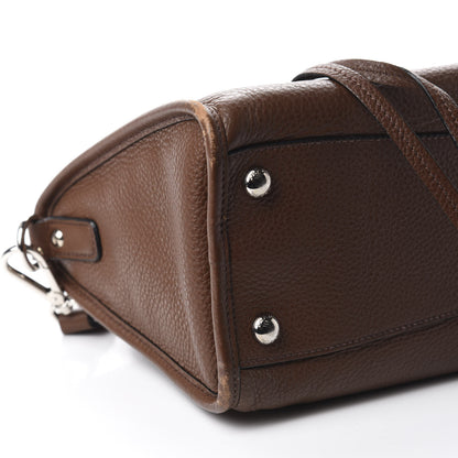 Prada Vitello Daino Shopping Satchel Palissandro 7 of 21