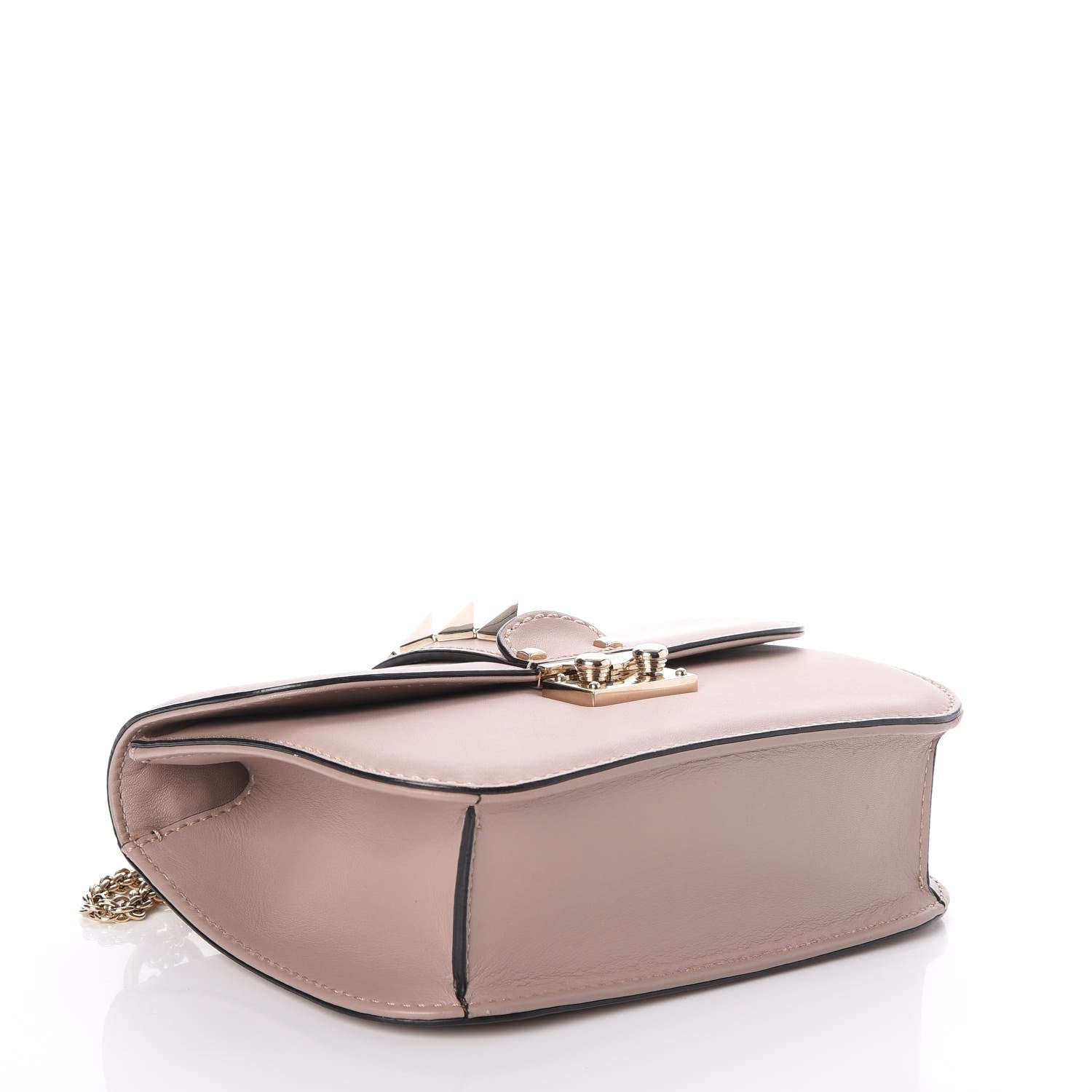 Valentino Garavani Vitello Small Glam Lock Rockstud Flap Poudre 11 of 14