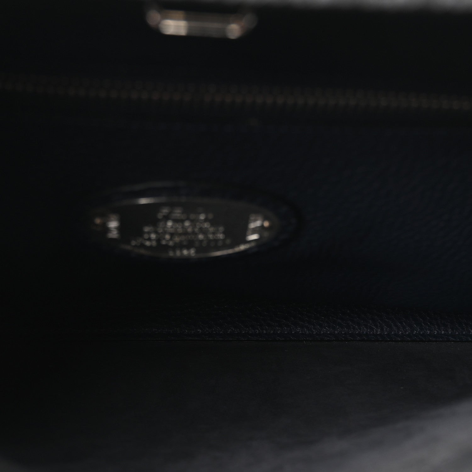 Fendi Cuoio Romano Selleria Bi-Color Large Peekaboo Iconic Fit Satchel Asfalto Lavagna 4 of 8