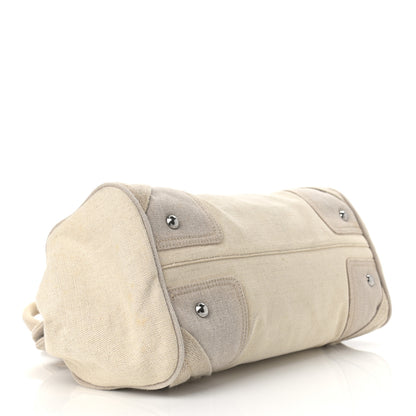 Prada Canvas Mistolino Frame Bag Naturale 4 of 22