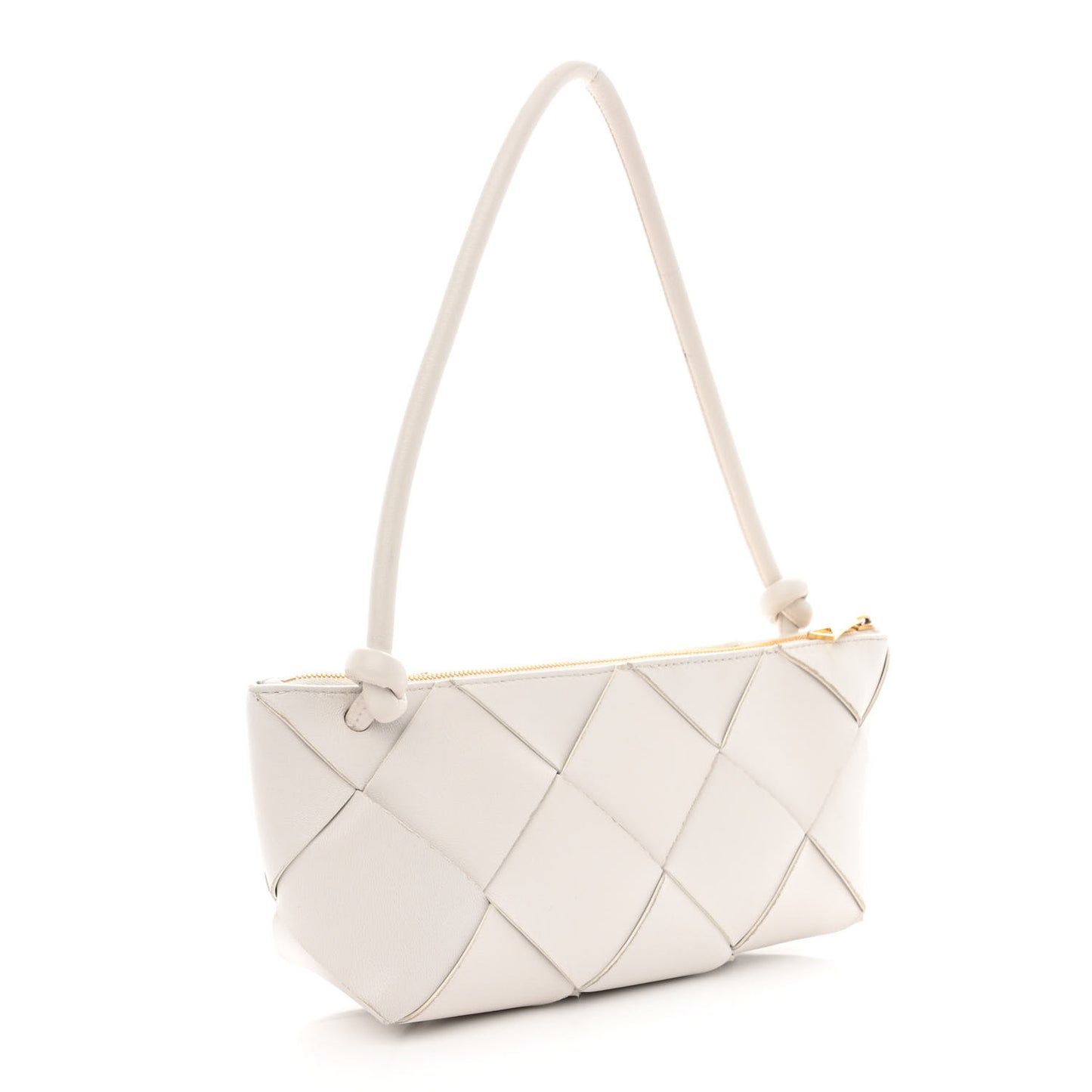 Nappa Maxi Intreccio Exploded Shoulder Bag Chalk