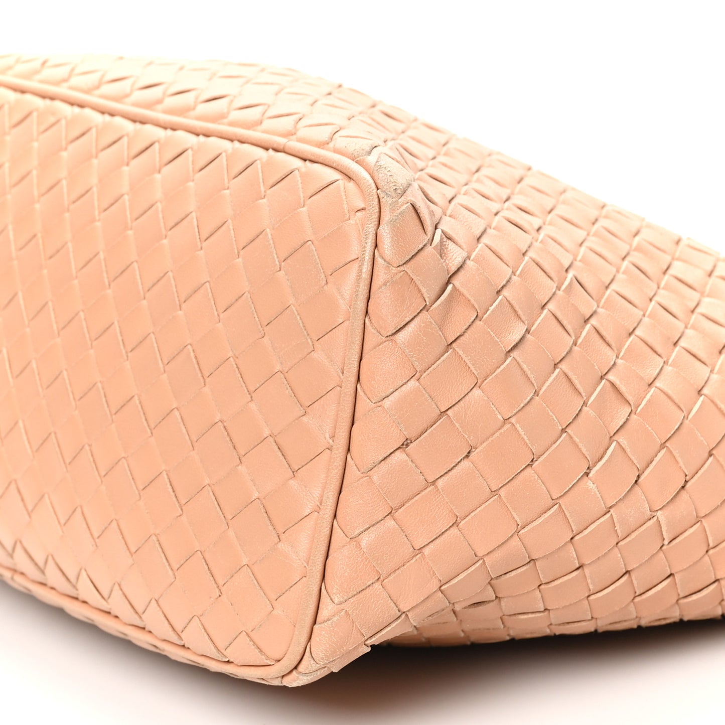 Nappa Intrecciato Small Shoulder Bag Beige