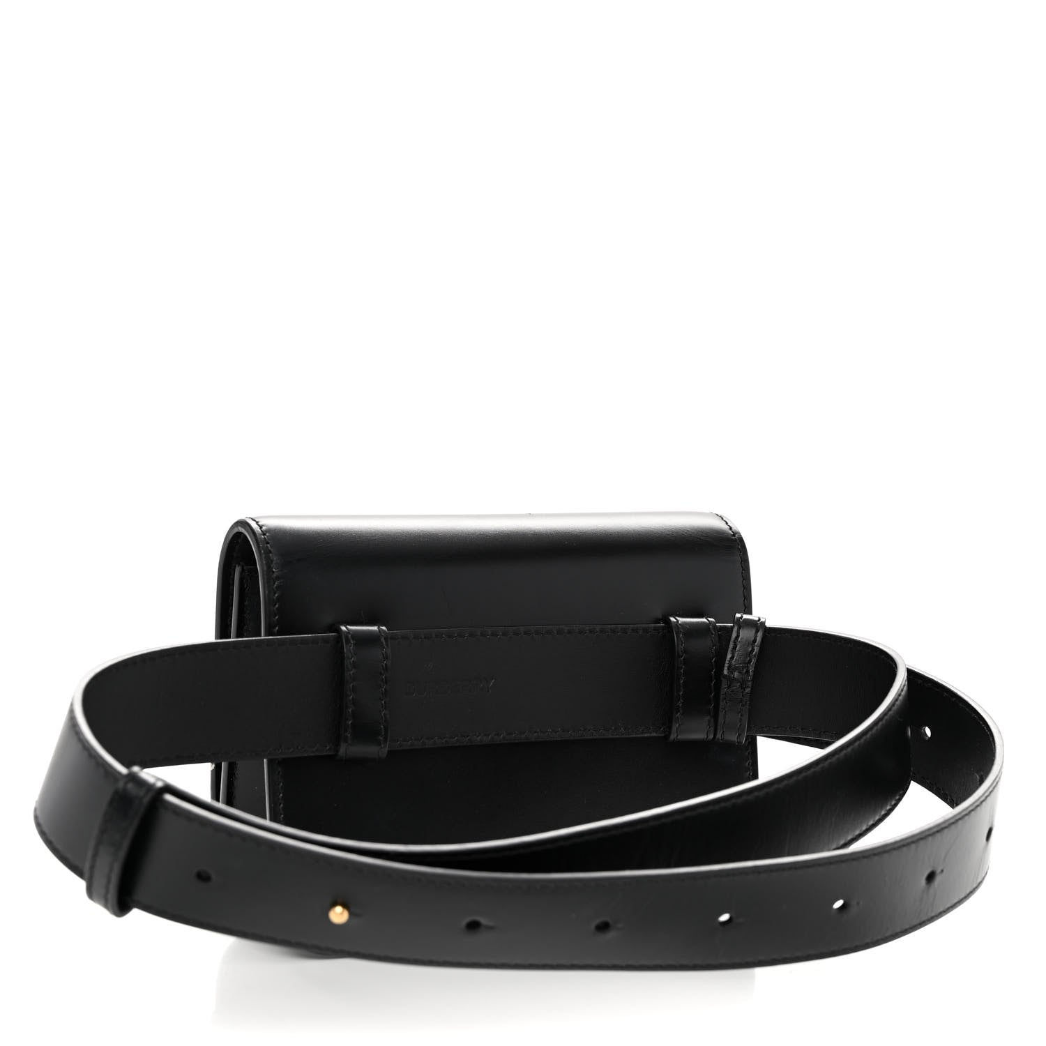 Burberry Calfskin TB Bum Bag Black 3 of 10