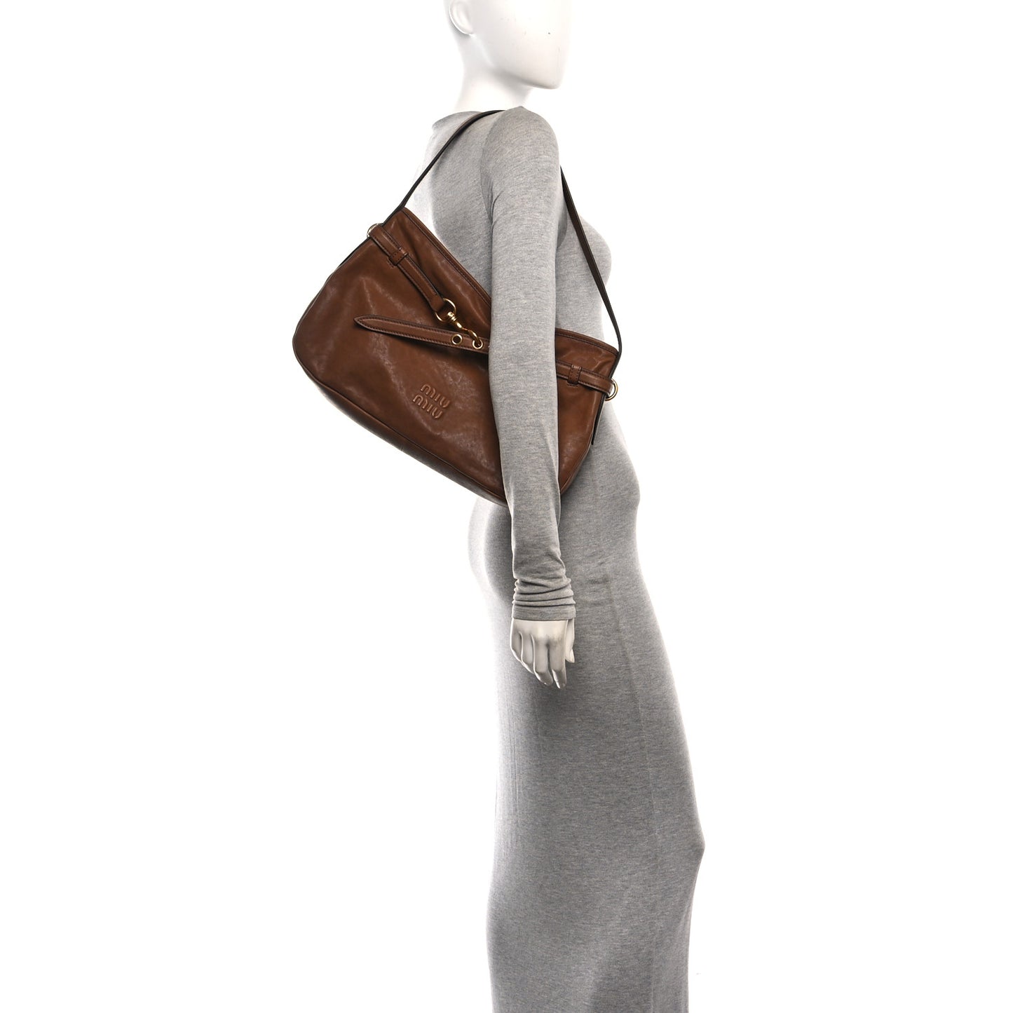 Nappa Large Aviator Regular Aventure Shoulder Bag Oak