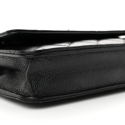 Chanel Caviar Quilted Wallet On Chain WOC Black 10 of 12