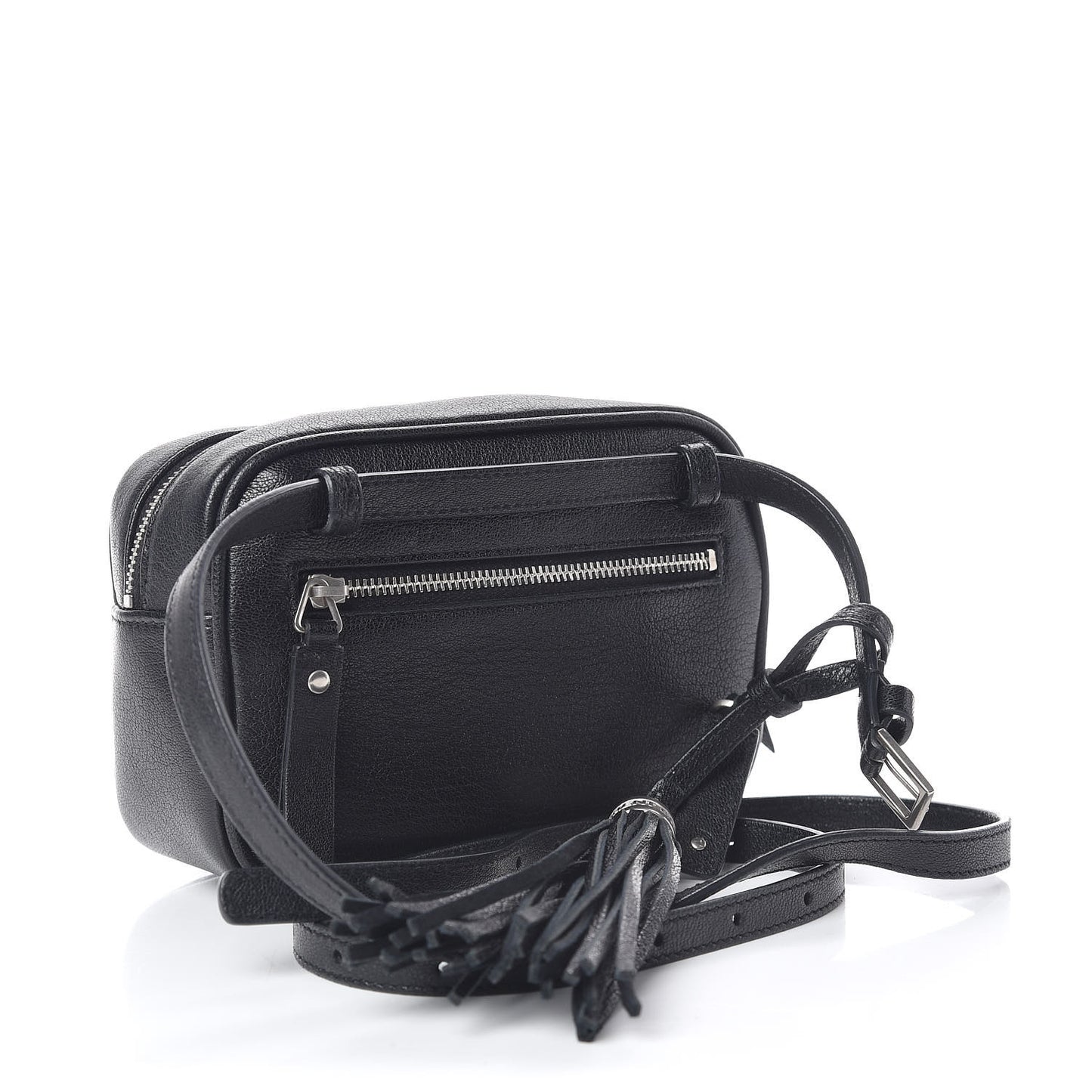 Lambskin Monogram Lou Belt Bag Black