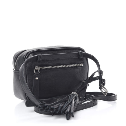 Saint Laurent Lambskin Monogram Lou Belt Bag Black 3 of 9