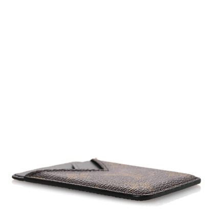 Louis Vuitton Monogram Macassar Magnetic Card Holder Black 4 of 8