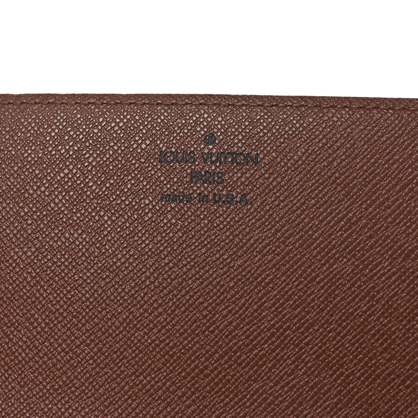 Monogram Simple Checkbook Holder Wallet Cover