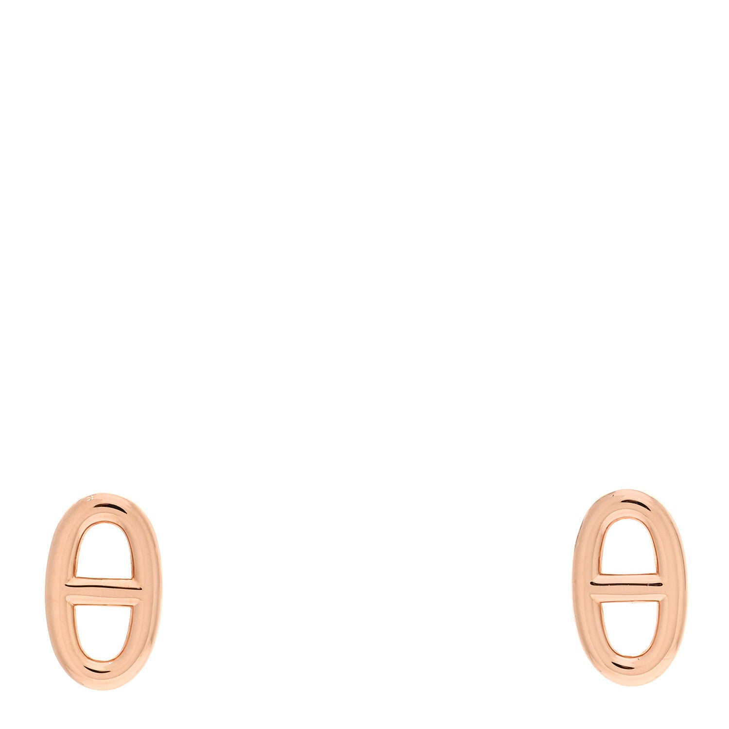 Hermes 18K Rose Gold TPM Farandole Stud Earrings 1 of 5