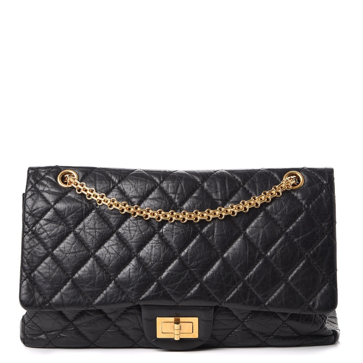 Chanel Aged Calfskin Quilted 2.55 Reissue 227 Flap Black 1 of 7