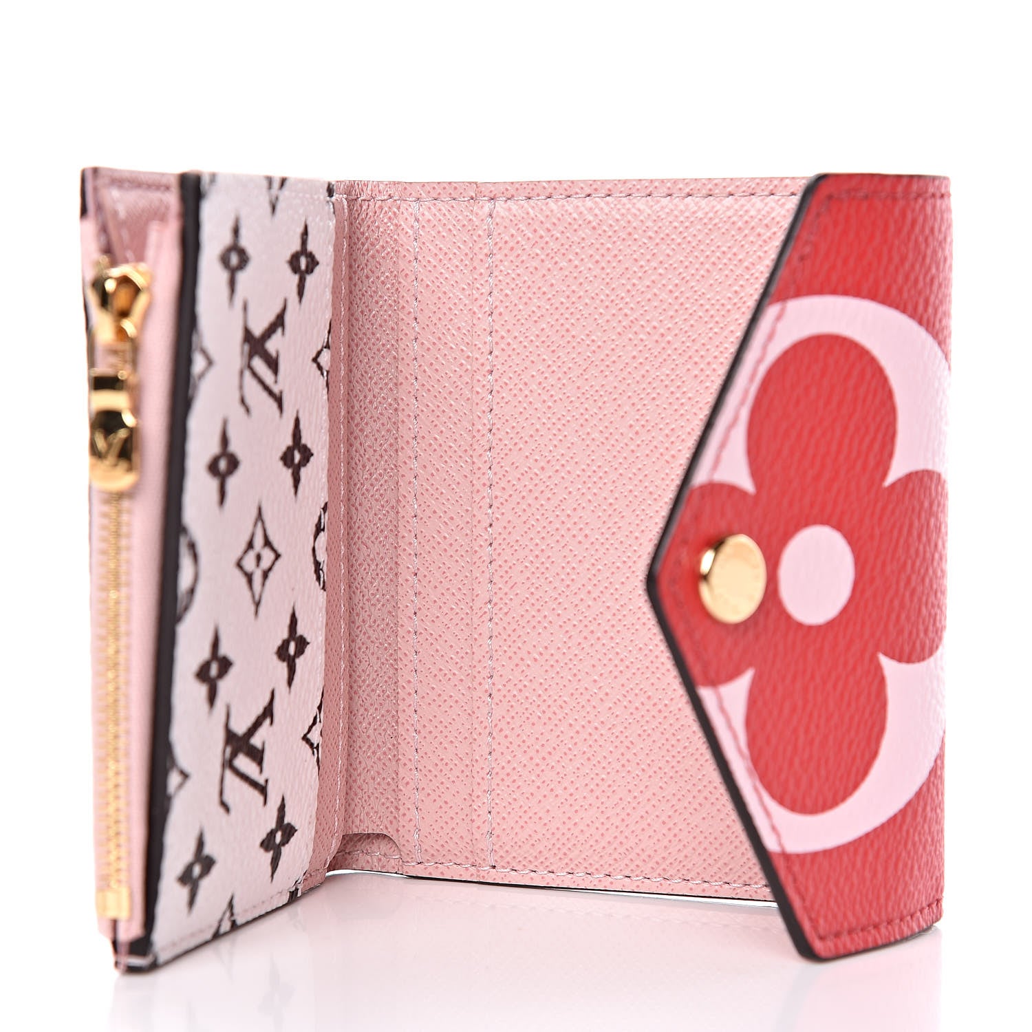 Louis Vuitton Monogram Giant Zoe Wallet Rouge Rose 5 of 6