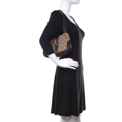 Gucci Monogram Web Small Jackie O Hobo Dark Brown 2 of 18