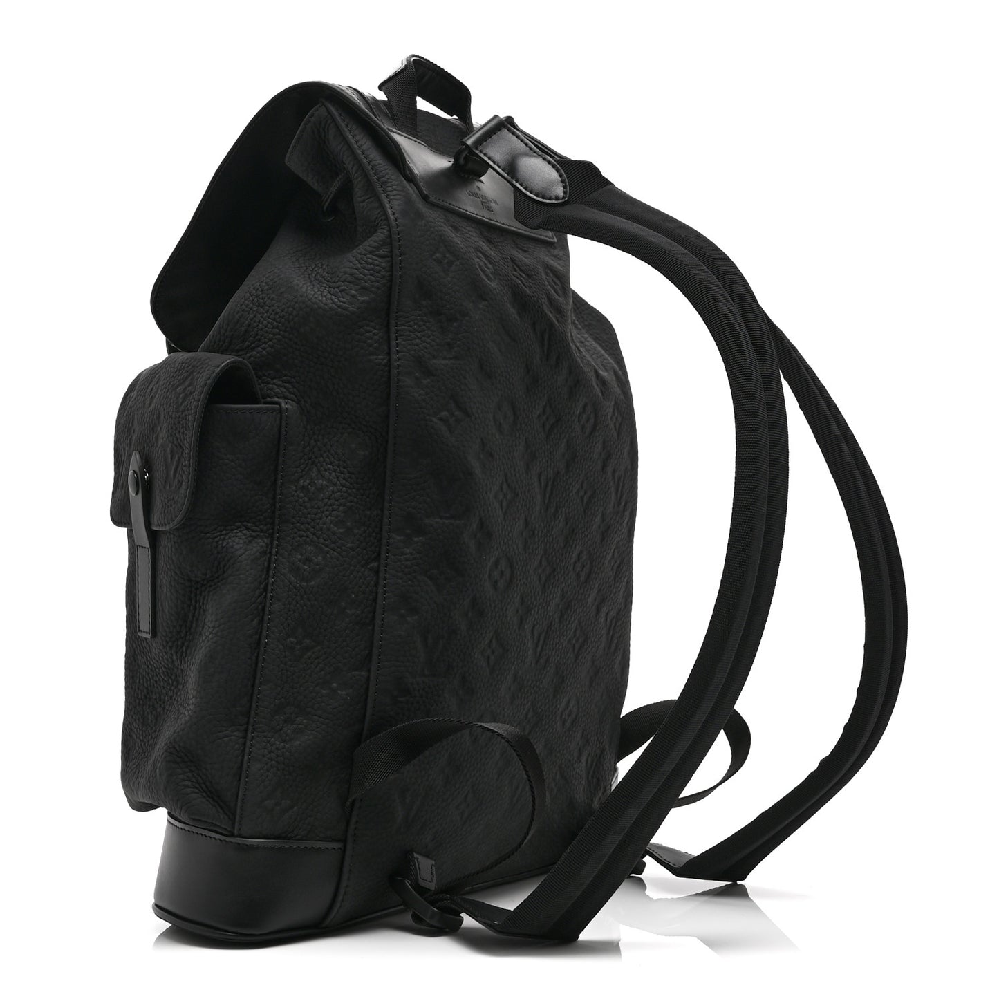 Taurillon Monogram Christopher MM Backpack Black