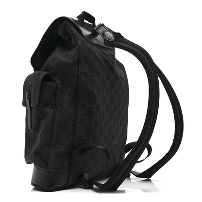Louis Vuitton Taurillon Monogram Christopher MM Backpack Black 3 of 9