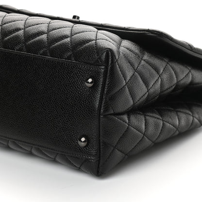 Chanel Caviar Quilted Medium Coco Handle Flap So Black 9 of 9