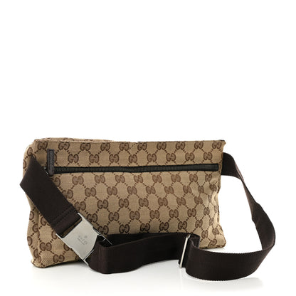 Gucci GG Monogram Double Pocket Belt Bag Dark Brown 3 of 9