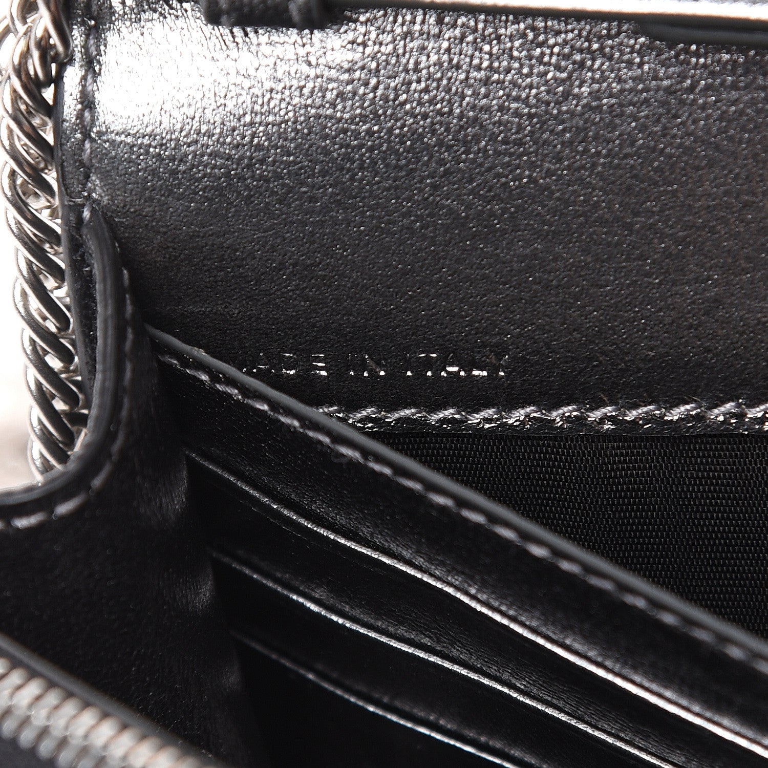 Givenchy Lambskin Emblem Chain Wallet Black 6 of 11