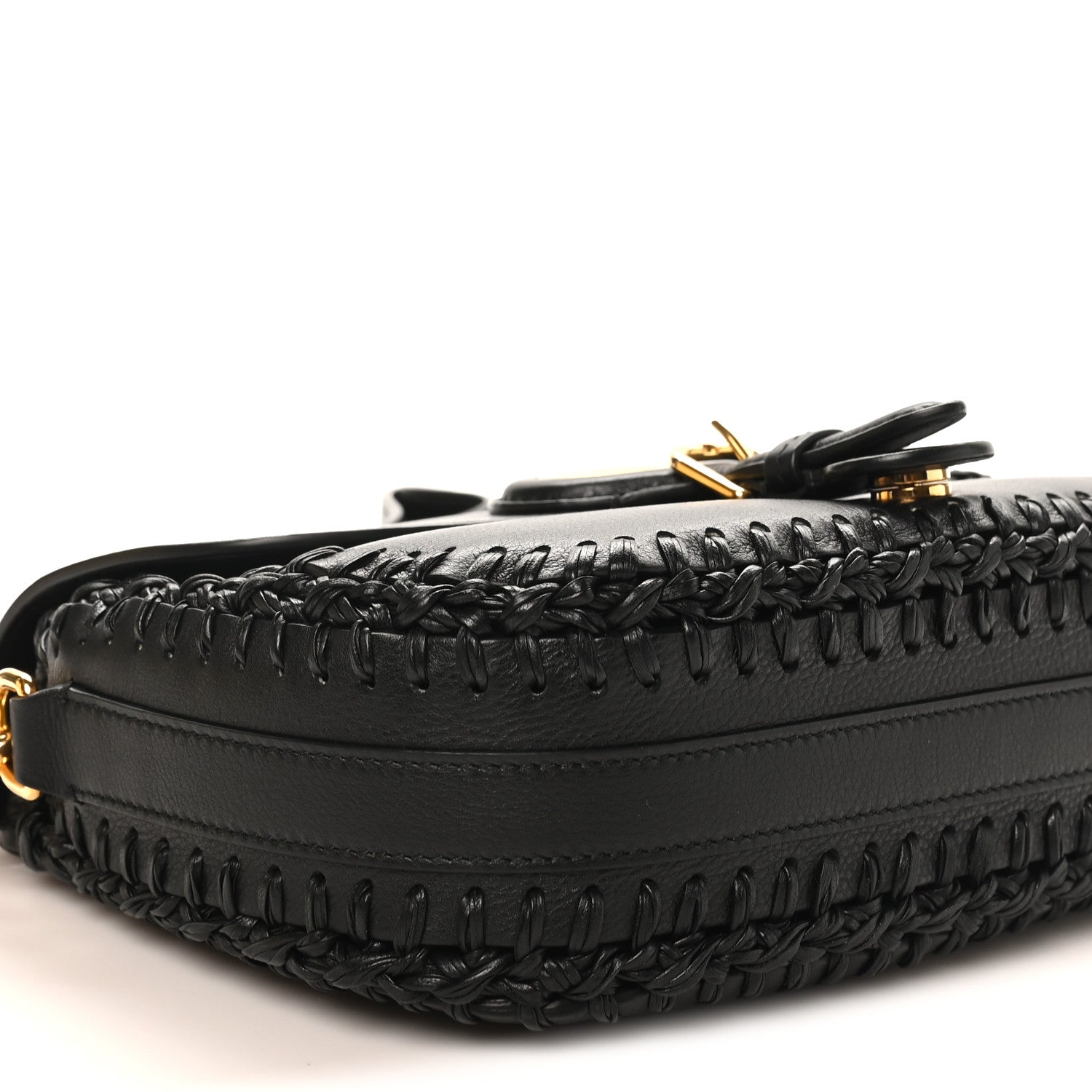 Christian Dior Grained Calfskin Medium Whipstitched Bobby Bag Black 8 of 9