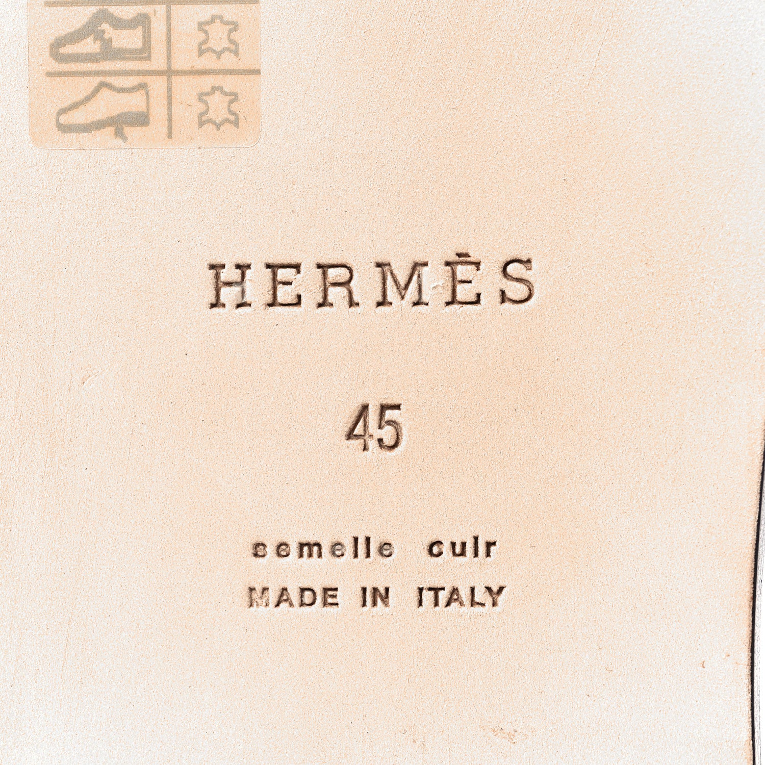Hermes Epsom Mens Izmir Sandals 45 Marine 6 of 8