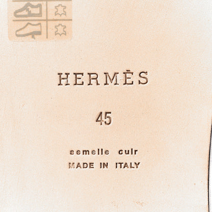 Hermes Epsom Mens Izmir Sandals 45 Marine 6 of 8