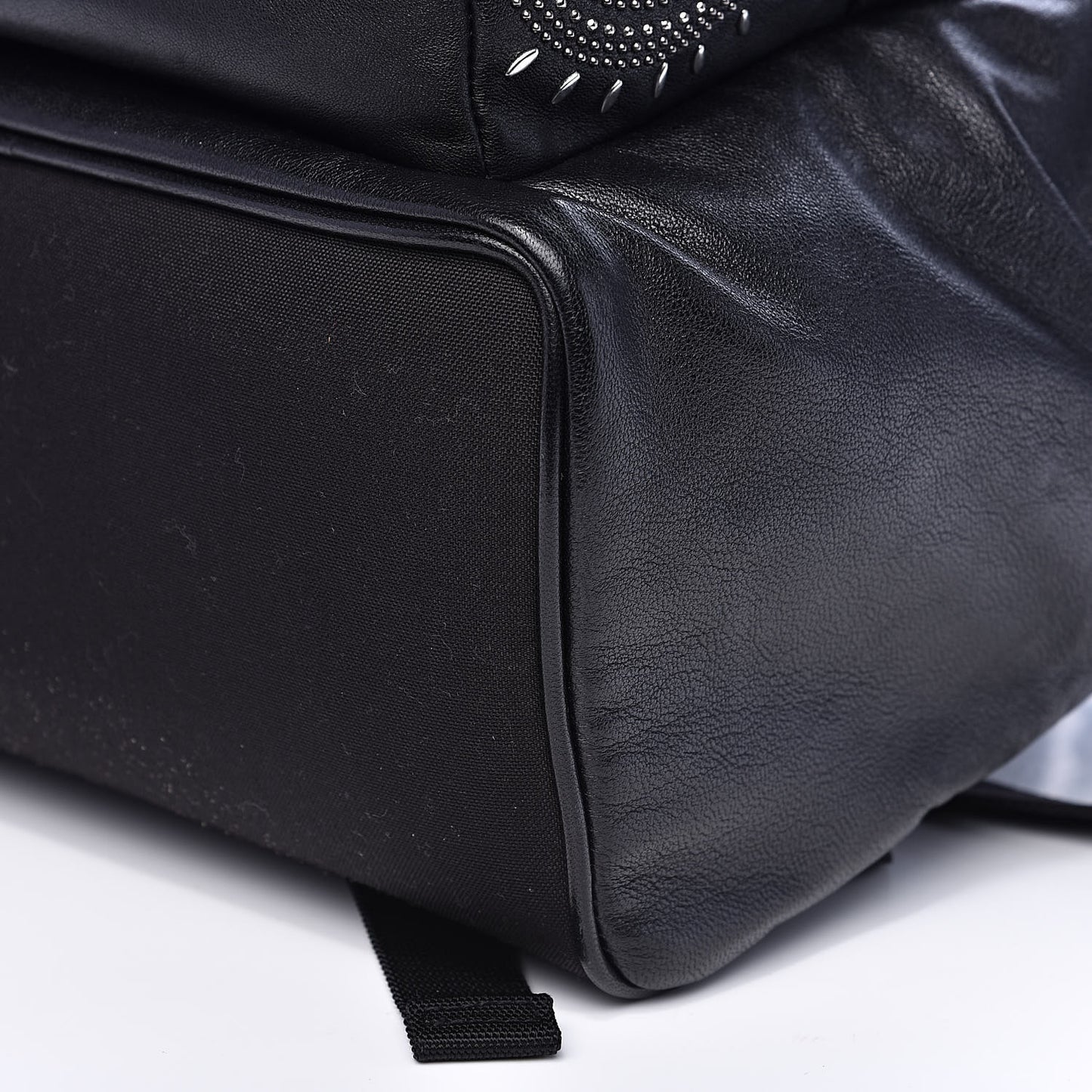 Calfskin Bandana Stud City Backpack Black