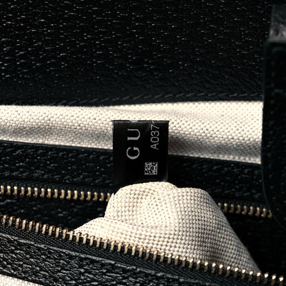 Gucci Jacquard Black Denim GG Monogram Medium Ophidia Shopping Tote Black Ivory 7 of 10
