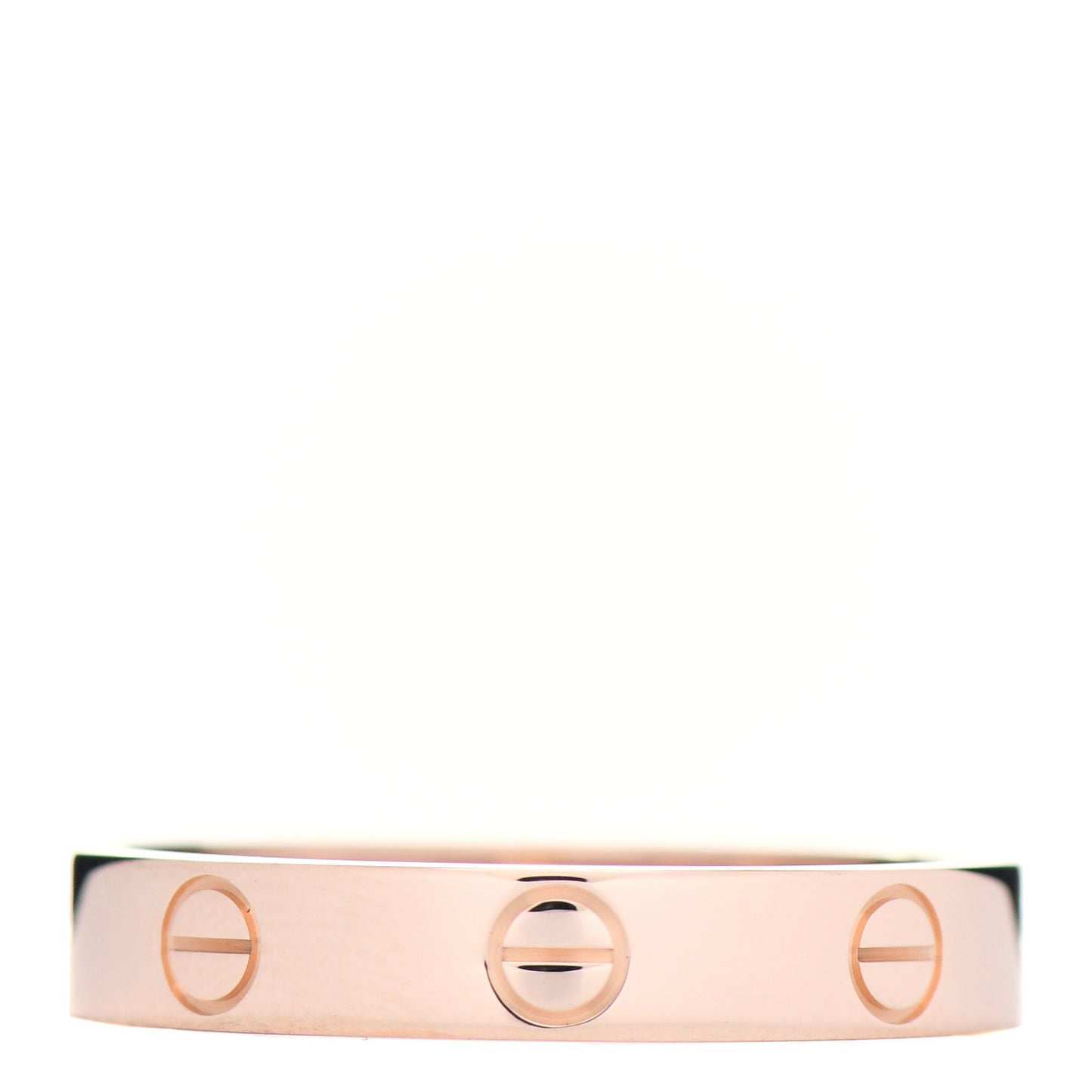 18K Pink Gold 3.5mm LOVE Wedding Band Ring 56 7.75