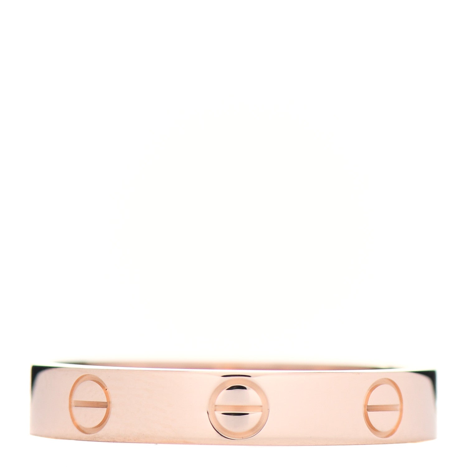Cartier 18K Pink Gold 3.5mm LOVE Wedding Band Ring 56 7.75 1 of 5