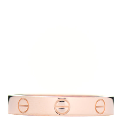 Cartier 18K Pink Gold 3.5mm LOVE Wedding Band Ring 56 7.75 1 of 5